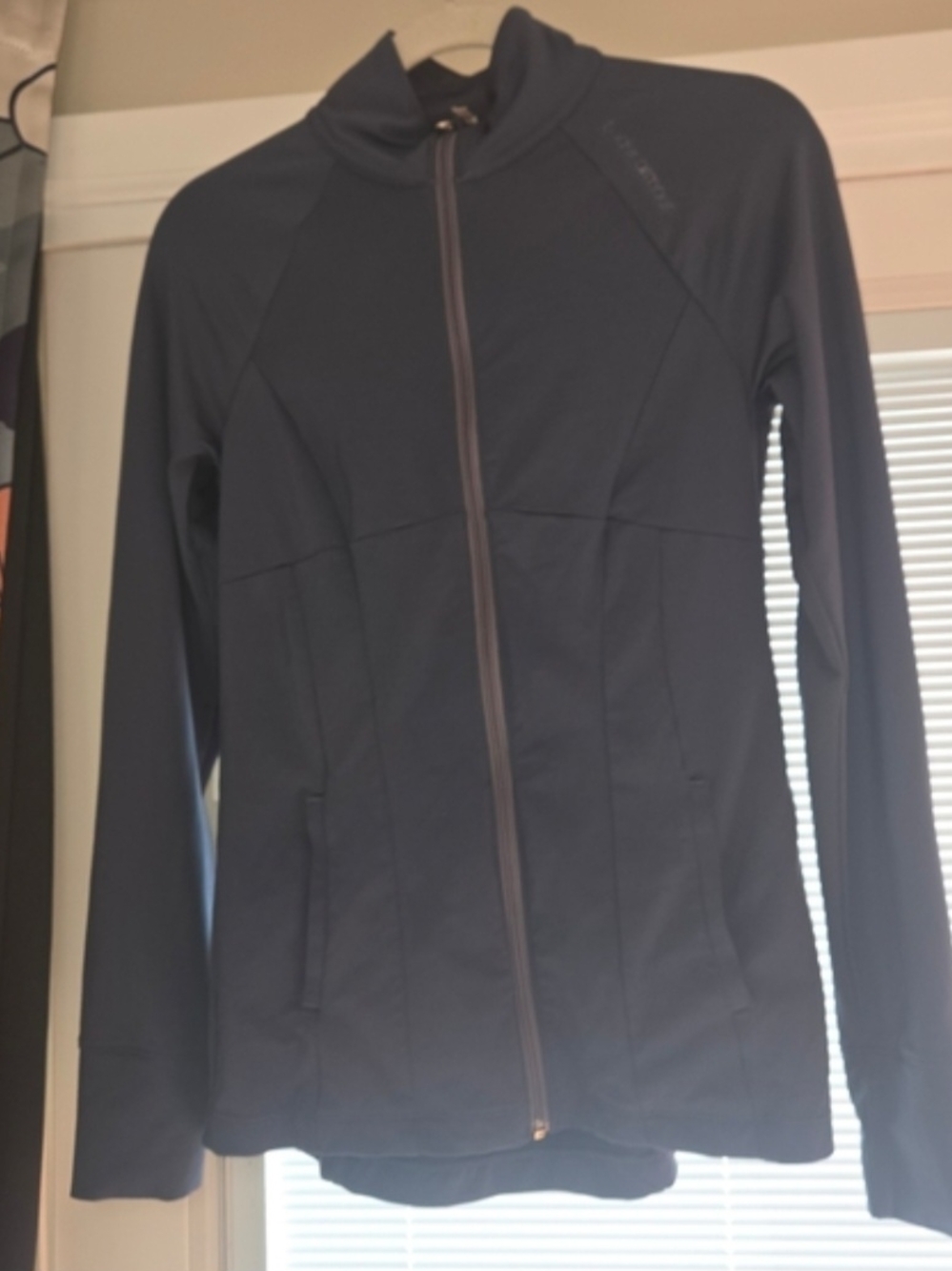 Under Armour Navy Blue Pullover with Metallic Logo